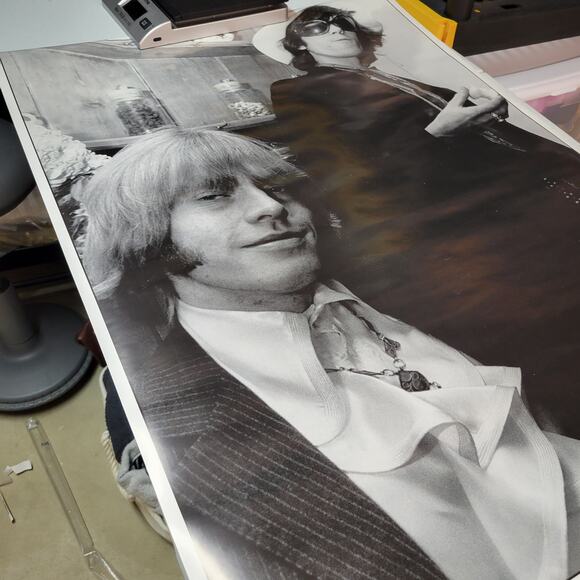 Rolling Stones Brian Jones & Keith Richards Hyde Park Apartment 1968 Poster - Picture 8 of 12